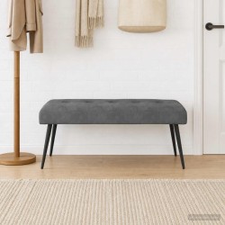 Banc avec capitonnage bouton Gris foncé 110 x 40 x 46 cm 629350629350