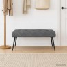 Banc avec capitonnage bouton Gris foncé 110 x 40 x 46 cm 629350629350