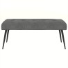 Banc avec capitonnage bouton Gris foncé 110 x 40 x 46 cm 629350629350
