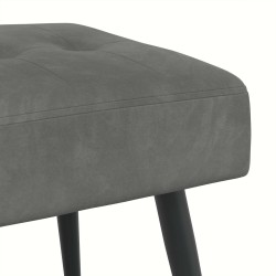 Banc avec capitonnage bouton Gris foncé 110 x 40 x 46 cm 629350629350