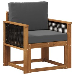 Sofa de milieu extérieur Bois d'Acacia Massif Naturel 629352629352