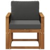 Sofa de milieu extérieur Bois d'Acacia Massif Naturel 629352629352