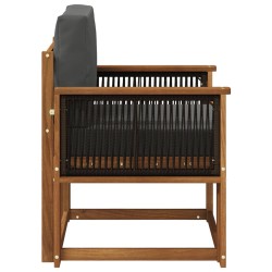 Sofa de milieu extérieur Bois d'Acacia Massif Naturel 629352629352