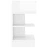 Table de chevet Blanc brillant 40x35x65 cm Bois d’ingénierie 629353629353