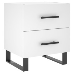 Table de chevet blanc 40x35x47,5 cm bois d’ingénierie 629354629354