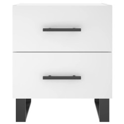 Table de chevet blanc 40x35x47,5 cm bois d’ingénierie 629354629354