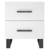 Table de chevet blanc 40x35x47,5 cm bois d’ingénierie 629354629354