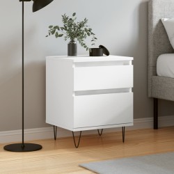 Table de chevet Blanc 40x35x50 cm Bois d’ingénierie 629355629355