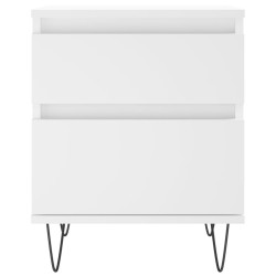 Table de chevet Blanc 40x35x50 cm Bois d’ingénierie 629355629355