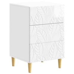 Table de chevet Blanc brillant 43 x 39,5 x 66,5 cm 629356629356