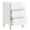 Table de chevet Blanc brillant 43 x 39,5 x 66,5 cm 629356629356