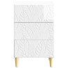 Table de chevet Blanc brillant 43 x 39,5 x 66,5 cm 629356629356
