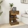 Table de chevet Chêne fumé 40x35x65 cm Bois d'ingénierie 629359629359
