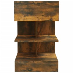 Table de chevet Chêne fumé 40x35x65 cm Bois d'ingénierie 629359629359