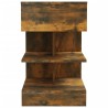 Table de chevet Chêne fumé 40x35x65 cm Bois d'ingénierie 629359629359