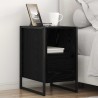 Table de chevet Chêne noir 39,5 x 30 x 50 cm Bois d'ingénierie 629360629360