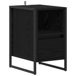 Table de chevet Chêne noir 39,5 x 30 x 50 cm Bois d'ingénierie 629360629360