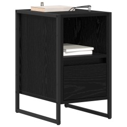 Table de chevet Chêne noir 39,5 x 30 x 50 cm Bois d'ingénierie 629360629360