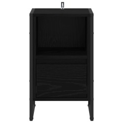 Table de chevet Chêne noir 39,5 x 30 x 50 cm Bois d'ingénierie 629360629360