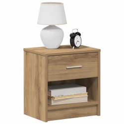 Table de chevet avec tiroir en chêne artisanal 39 x 28 x 41 cm 629361629361