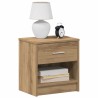 Table de chevet avec tiroir en chêne artisanal 39 x 28 x 41 cm 629361629361
