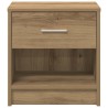 Table de chevet avec tiroir en chêne artisanal 39 x 28 x 41 cm 629361629361