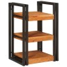 Table de chevet 2 pcs Marron et Noir Bois d'acacia massif 629362629362