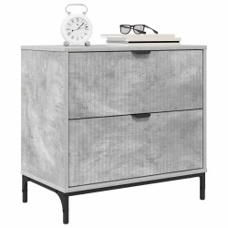 Table de chevet Gris béton 63,5 x 36 x 61 cm Bois d'ingénierie 629363629363