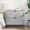 Table de chevet Gris béton 63,5 x 36 x 61 cm Bois d'ingénierie 629363629363