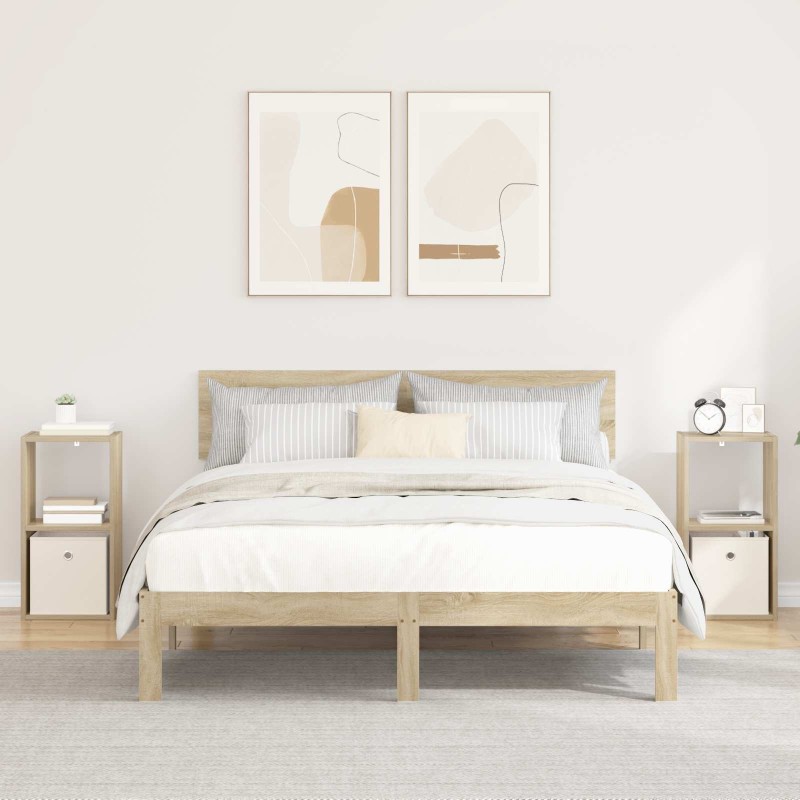 Table de chevet 2 pcs Chêne Sonoma 30,5 x 27 x 59,5 cm 629364629364