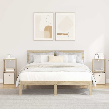 Table de chevet 2 pcs Chêne Sonoma 30,5 x 27 x 59,5 cm 629364629364