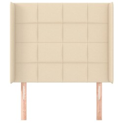 Tête de lit avec oreilles Crème 103x16x118/128 cm Tissu 629366629366