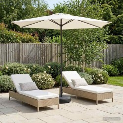 Parasol de jardin avec base 270 x 270 cm Polyester 629368629368