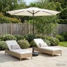 Parasol de jardin avec base 270 x 270 cm Polyester 629368629368
