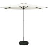 Parasol de jardin avec base 270 x 270 cm Polyester 629368629368