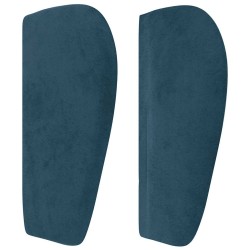 Tête de lit avec oreilles Bleu foncé 203x23x78/88 cm Velours 629370629370