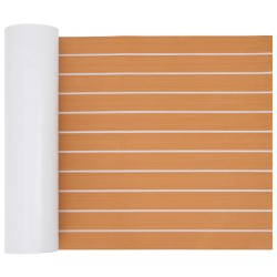 Tapis de bateau Rayé Marron et blanc 240 x 60 cm EVA 629372629372