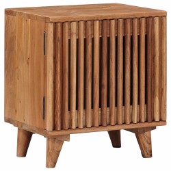 Table de chevet faite main Marron Teck 40 x 30 x 45 cm 629373629373