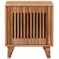 Table de chevet faite main Marron Teck 40 x 30 x 45 cm 629373629373