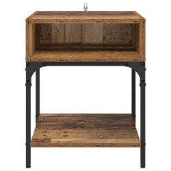 Table de chevet 2 pcs Bois ancien 40 x 40 x 50 cm 629376629376