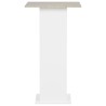 Table de bar Blanc et béton 60x60x110 cm 629377629377