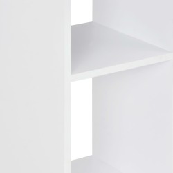 Table de bar Blanc et béton 60x60x110 cm 629377629377