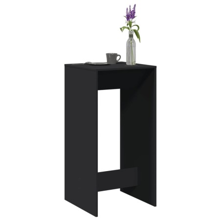 Table de bar noir 51x50x103,5 cm bois d'ingénierie 629378629378