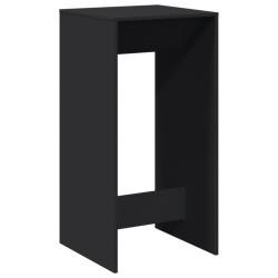 Table de bar noir 51x50x103,5 cm bois d'ingénierie 629378629378