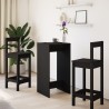 Table de bar noir 51x50x103,5 cm bois d'ingénierie 629378629378