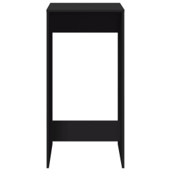 Table de bar noir 51x50x103,5 cm bois d'ingénierie 629378629378