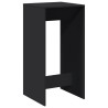 Table de bar noir 51x50x103,5 cm bois d'ingénierie 629378629378