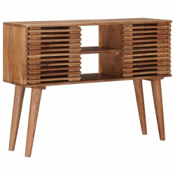 Table d'appoint faite main Marron Teck 100 x 30 x 75 cm 629392629392