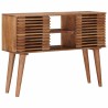 Table d'appoint faite main Marron Teck 100 x 30 x 75 cm 629392629392