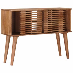 Table d'appoint faite main Marron Teck 100 x 30 x 75 cm 629392629392